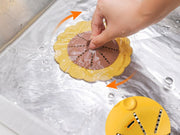 排水口カバー 排水口フィルター シンクフィルター キッチン用品 バス用品 シンク お風呂 掃除 花 フラワー シリコン かわいい おしゃれ 便利 緑 青