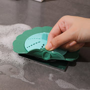 排水口カバー 排水口フィルター シンクフィルター キッチン用品 バス用品 シンク お風呂 掃除 花 フラワー シリコン かわいい おしゃれ 便利 緑 青