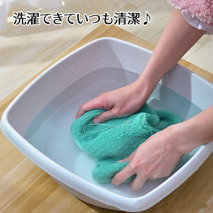 便座カバー トイレカバー O型 丸洗い 洗える 取っ手付き 商品画像3