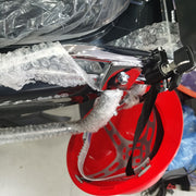 ヘルメットホルダー ヘルメットロック バイク 自転車 オートバイ スクーター 汎用 盗難防止 防犯 鍵 スペアキー付き パイプ