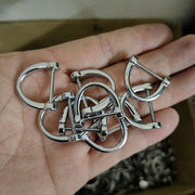 Dカン カン ネジ式 単品 ドライバー付き 手カン 金具 部品 レザークラフト アクセサリー クラフト材料 持ち手 ショルダーストラップ 手作り
