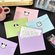 封筒 洋1 2枚セット 文房具 文具 事務用品 カード メッセージカード 手紙 マカロンカラー 可愛い かわいい