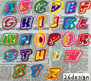 ワッペン アルファベット 英字 英語 ハンドメイド 手芸 DIY カラフル アレンジ リメイク アルファベットワッペン 種類豊富