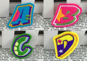 ワッペン アルファベット 英字 英語 ハンドメイド 手芸 DIY カラフル アレンジ リメイク アルファベットワッペン 種類豊富