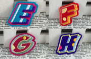 ワッペン アルファベット 英字 英語 ハンドメイド 手芸 DIY カラフル アレンジ リメイク アルファベットワッペン 種類豊富