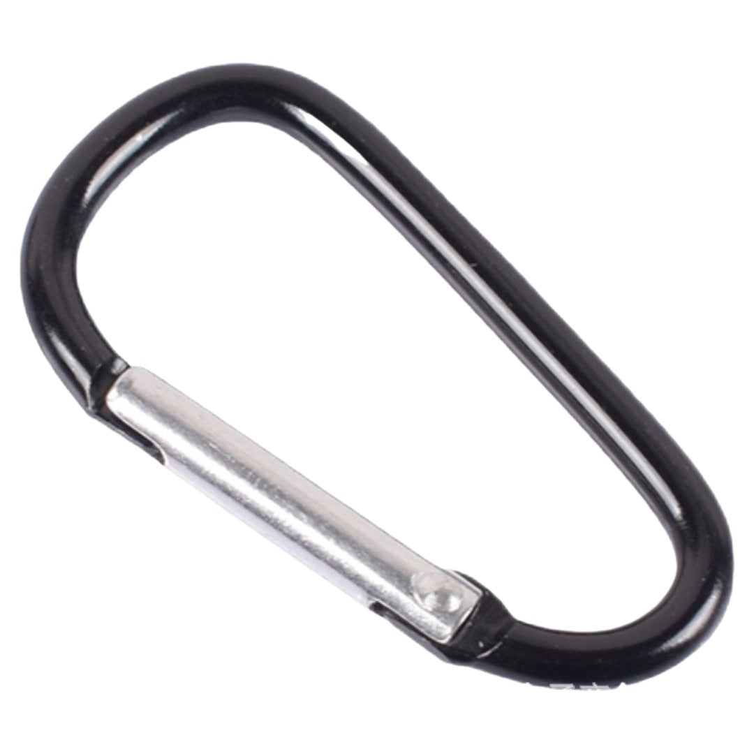 カラビナ 同色5個セット D型 カラビナフック メタリック 登山 キャンプ アウトドア トレッキング ぶら下げ 固定 バックル