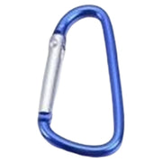 カラビナ 同色5個セット D型 カラビナフック メタリック 登山 キャンプ アウトドア トレッキング ぶら下げ 固定 バックル