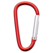 カラビナ 同色5個セット D型 カラビナフック メタリック 登山 キャンプ アウトドア トレッキング ぶら下げ 固定 バックル