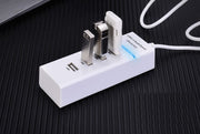 USBハブ USB2.0 3.0 HUB 30cmケーブル 4ポート 高速 データ転送 リチウム 充電器 USBコンセントパソコン ノートパソコン ノートPC 周辺機器 Windows Mac対応 ブラック ホワイト 黒 白