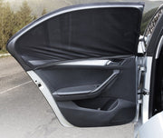 車用サンシェード 2枚セット カー用品 網戸 防虫ネット 車中泊 アウトドア メッシュカーテン ウインドーネット 日除け 虫よけ 運転席 助手席 後部座席 前部座席 蚊帳 ブラック
