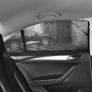 車用サンシェード 2枚セット カー用品 網戸 防虫ネット 車中泊 アウトドア メッシュカーテン ウインドーネット 日除け 虫よけ 運転席 助手席 後部座席 前部座席 蚊帳 ブラック