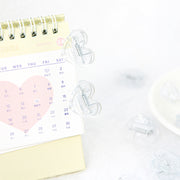 クリップ 単品 1個 文房具 透明 クリア ハート型 メモクリップ おしゃれ かわいい 書類 プリント 書類整理 事務用品 オフィス デスク回り キッチンクリップ 袋止め ふくろどめ