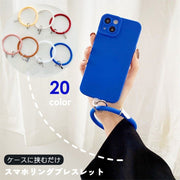 スマホストラップ リング ストラップ 挟むだけ シリコン やわらか スマホリング ブレスレット ストラップホルダー リストストラップ 手首 落下防止 挟むだけ 携帯ストラップ ブラック 黒 ホワイト 白 カラバリ豊富