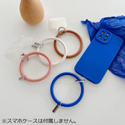 スマホストラップ リング ストラップ 挟むだけ シリコン やわらか スマホリング ブレスレット ストラップホルダー リストストラップ 手首 落下防止 挟むだけ 携帯ストラップ ブラック 黒 ホワイト 白 カラバリ豊富