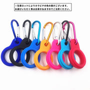 ペットボトルホルダー カラビナ付き 単品 1個 ドリンクホルダー 持ち運び アウトドア キャンプ 釣り 登山 レジャー 屋外 便利 カラバリ豊富 コンパクト 携帯 スタイリッシュ