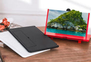 スマートフォンスタンド スマホ拡大鏡 12インチ 便利グッズ 折りたたみ式 薄型 スライド 携帯電話 持ち運び 卓上 映画鑑賞 授業 テレワーク アウトドア レンズ ルーペ iPhone android