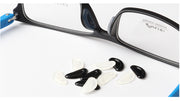 鼻パッド ノーズパッド 2セット4枚入り 同色 めがね メガネ 眼鏡 眼鏡小物 シール シリコン ズレない ずれ落ち防止 すべり止め 黒 透明 白 シンプル 無地 目立たない 貼り付け 簡単 高さ調整 マスク