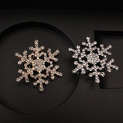 ブローチ 雪の結晶 スノーフレーク フォーマル 雪 結晶 スノー ラインストーン レディース 女性 神秘的 可愛い キュート 女子 アクセサリー アクセ