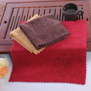 布巾 ふきん 茶巾 ティータオル キッチンタオル キッチン用品 台拭き シンプル 上品 おしゃれ プレゼント プチギフト 日用品