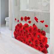 ウォールステッカー ウォールシール 薔薇 バラ ばら 花 フラワー リアル 3D シール式 貼ってはがせる ステッカーシール PVC 床ステッカー 壁ステッカー 壁シール 壁装飾 床装飾 装飾 飾り 簡単 インテリア 模様替え インテリア雑貨 シール ステッカー 壁 床 部屋 ガラス 窓 リビング キッチン 寝室 トイレ 扉 豪華 ゴージャス 華やか 鮮やか 可愛い かわいい おしゃれ オシャレ お洒落 雑貨 小物