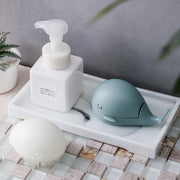洗濯ブラシ 洗濯用品 靴ブラシ シューズブラシ クリーナー 手持ち コンパクト 小さめ 洋服洗い 衣類洗い 汚れ落とし 部分洗い 握りやすい クジラ くじら かわいい キュート おしゃれ シンプル 収納 白 青 ベージュ