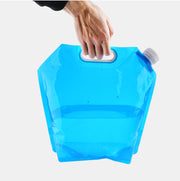 給水袋 給水タンク ウォータータンク 防災タンク 非常用 折りたたみ 防災用品 アウトドア用品 大容量 10リットル 5リットル ブルー キャンプ 備え 持ち運び 持ち手付き