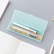 ペンケース 筆箱 ふで箱 スクエア 長方形 鉛筆入れ 文房具入れ ペン入れ 筆記用具入れ 仕切り ステーショナリー用品 学校 シンプル おしゃれ かわいい
