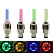 バブルライト バルブキャップ用 LED オート点灯 同色2個セット 夜間 安全 自動点灯 おしゃれ かっこいい 自転車用 バイク用 アジャスター付き ホイール用 フラッシュ 明かり