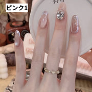 ネイルチップ 付け爪 手の爪 ショート セルフネイル ジェルネイル シンプル かわいい おしゃれ