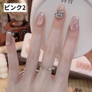 ネイルチップ 付け爪 手の爪 ショート セルフネイル ジェルネイル シンプル かわいい おしゃれ