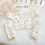 抱っこ紐カバー よだれカバー よだれパッド 3点セット 赤ちゃん 新生児 ベビー用品 抱っこひも ベビーキャリー おんぶ紐 便利 かわいい