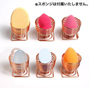 メイクスポンジスタンド メイクスポンジホルダー メイクパフ 化粧パフ 立体パフ 3Dパフ ラック パフ置き メイクアップ 保管 乾燥 便利 可愛い おしゃれ メイクツール 化粧小物 美容ツール メイクグッズ 化粧道具