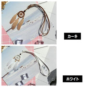 ドリームキャッチャー 小さめサイズ ミニ アクセサリー ネックレス インテリア 装飾品 飾り オブジェ シンプル 安眠 安らぎ おしゃれ きれい かわいい プレゼント 贈り物 ギフト リビング 手作り感 ハンドメイド 寝室 車中 女の子 女性 レディース 雑貨 小物