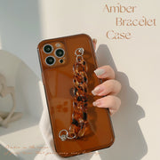 iPhoneケース iPhoneカバー スマホケース スマホカバー スマホホールドチェーン 落下防止 保護 べっ甲柄 ユニセックス かわいい