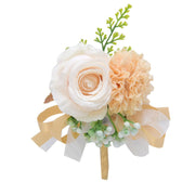 ブートニア ブライダル 結婚式 造花 フェイクフラワー クリップ ピン ポケット コサージュ かわいい きれい おしゃれ フォーマル ウェディング 男性 女性 ずれにくい