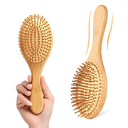 ヘアブラシ ヘアーブラシ クッションブラシ レディース メンズ 竹製 コーム くし 櫛 ヘアケア 頭皮 ブラッシング