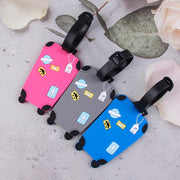 ネームタグ ラゲージタグ 名前タグ ネームホルダー トラベル用品 バッグ用アクセサリー 長方形 キャリーケース スーツケース 旅行 紛失防止 かわいい おしゃれ