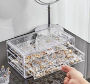アクセサリーケース ジュエリーケース アクセサリーボックス ジュエリーボックス アクセサリー 収納 収納ケース 透明 クリア 大容量 リング ピアス イヤリング ジュエリー 小物入れ