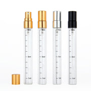 アトマイザー 詰め替え容器 スプレーボトル 香水ボトル 10ml 目盛り付き 携帯 透明 コンパクト 旅行 パフューム コロン 持ち運び