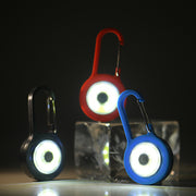 ハンディライト 電池式 キーホルダー カラビナ付き ミニサイズ 小さい 懐中電灯 LEDライト アウトドア キャンプ 防災 車中泊 便利 コンパクト レッド ブルー ブラック グレー 赤 青 黒
