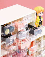 収納ボックス 収納ケース 小物収納 卓上 引き出し付き デスクオーガナイザー 収納ラック 小物入れ 文房具 化粧品 コスメ アクセサリー 整理整頓 インテリア雑貨