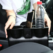 車用ドリンクホルダー カップホルダー 車載 2本収納 スマホ置き 小物置き シートサイド 簡単取り付け 挟むだけ シンプル 便利 車内収納 車用品 カー用品 カーグッズ