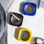 灰皿 アッシュトレイ 喫煙具 吸い殻入れ タバコ置き 卓上 机上 星 スター スクエア ラウンド インテリア おしゃれ 客室 リビング