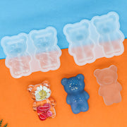 レジン型 シリコン型 製菓器具 製菓用品 調理器具 お菓子つくり お菓子作り ケーキ型 型取り クマ くま 動物 アニマル 立体 かわいい シリコン