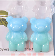レジン型 シリコン型 製菓器具 製菓用品 調理器具 お菓子つくり お菓子作り ケーキ型 型取り クマ くま 動物 アニマル 立体 かわいい シリコン