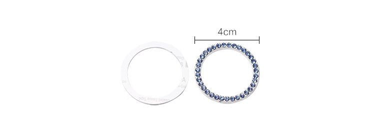カーステッカー カー用品 カーアクセサリー リング ラインストーン スタートボタン 商品画像5