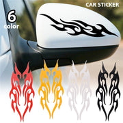 カーステッカー 車用ステッカー 車用シール ドレスアップ用品 ボディステッカー カー用品 カーアクセサリー 貼り付け 模様 火 炎 ボディシール 傷隠し へこみ隠し カーデコ かっこいい おしゃれ 黒 白 黄 赤 オーロラ キラキラ 青