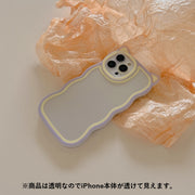 iPhoneケース スマホカバー スマホケース iPhoneカバー レディース 女性 波型 ウェーブ 猫耳 ネコ クリアケース かわいい おしゃれ