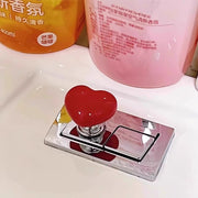 つまみ 取っ手 フック 1個 単品 ドアノブ 粘着式 後付け 防水 壁掛けフック 引き戸 食器棚 収納棚 戸棚 引き出し 窓 キャビネット タンス トイレの蓋 建築資材 建具金物 ハート 便利グッズ 壁掛け収納 かわいい キュート シンプル おしゃれ インテリア雑貨