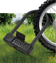 U字ロック 南京錠 ナンバー可変式 4桁 ダイヤルロック バイク用品 鍵 カギ 施錠 盗難防止 防犯対策 セキュリティ オートバイ 自転車 扉 引き戸 ロードバイク クロスバイク マウンテンバイク